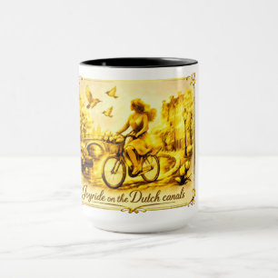 Caneca OuroAmsterdã ArtísticoMinimalistaFlutuanteObscuro