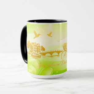 Caneca OuroAmsterdã Sonhador Minimalista Romântico