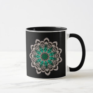 Caneca Ouros e Emeralds Kaleidoscope