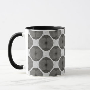 Caneca Ousado Floral Texturizado de Papoula Minimalista P