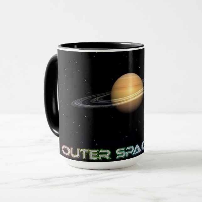 Caneca OuterSpaceCafe Saturn Mug (Frente Esquerda)