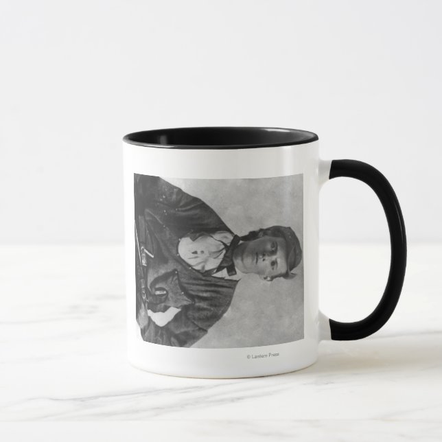 Caneca Outlaw Jesse James Portrait Fotografia (Direita)