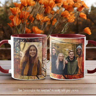Caneca Outono 2 Modelo de Fotos de Trilhas ao Ar Livre 02