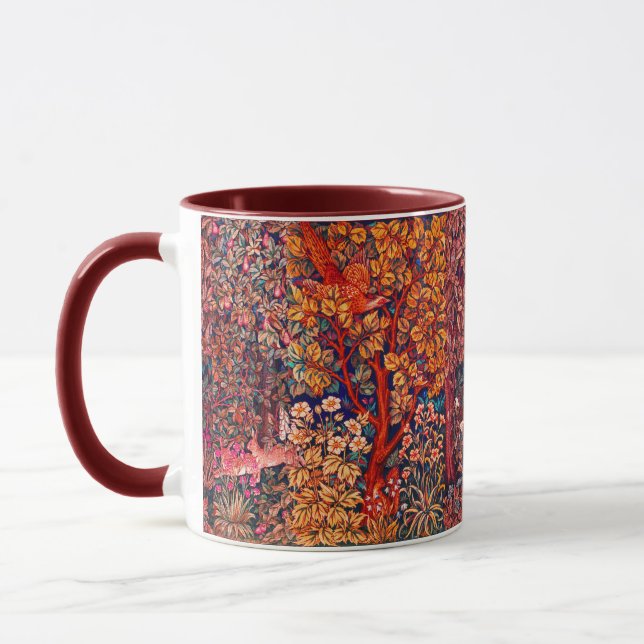 Caneca OUTROS ANIMAIS FLORESTAIS DO AUTUMN, Hares,Faisão, (Esquerda)
