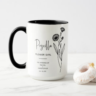 Caneca Outubro Flor Girl | Pote Marigold Birth Flower