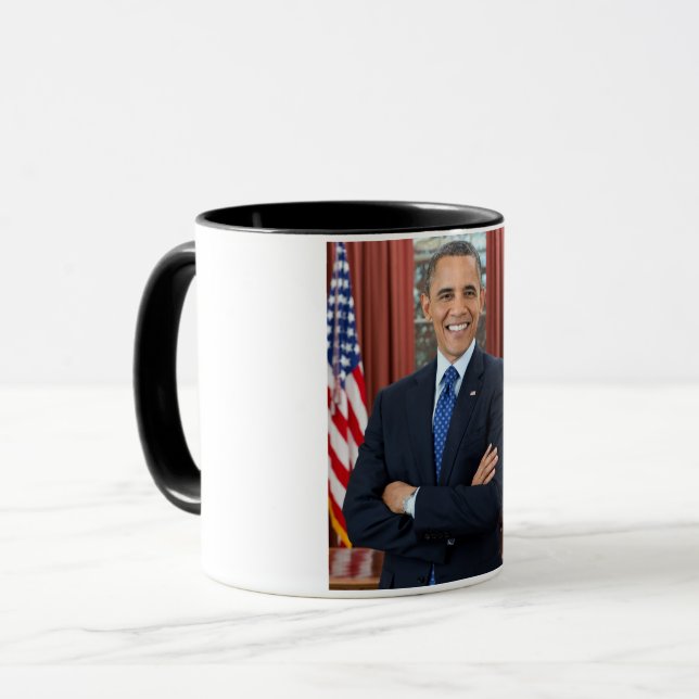 Caneca Oval Office Portrait, Obama Barack Presidente dos  (Frente Esquerda)