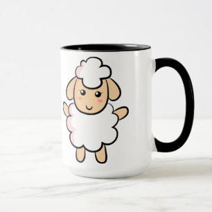 Caneca Ovelha Fofa e Feliz
