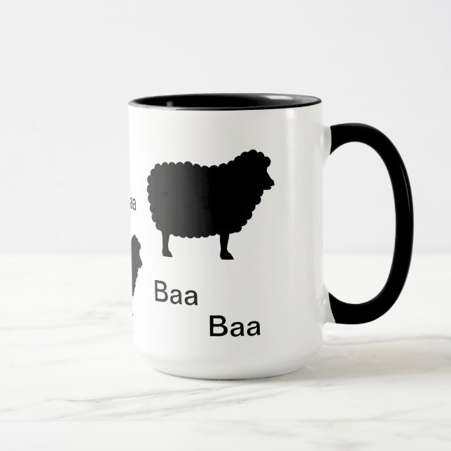 Caneca Ovelhas negras do Baa do Baa (Direita)