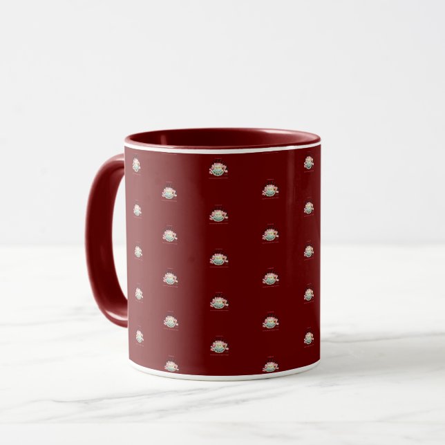 Caneca OVERFLOW Red Mug projetado por Adiela Akoo (Frente Esquerda)