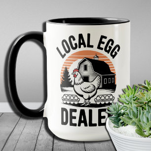 Caneca Ovo Local Dealer - Humor Excelente - Presente Engr