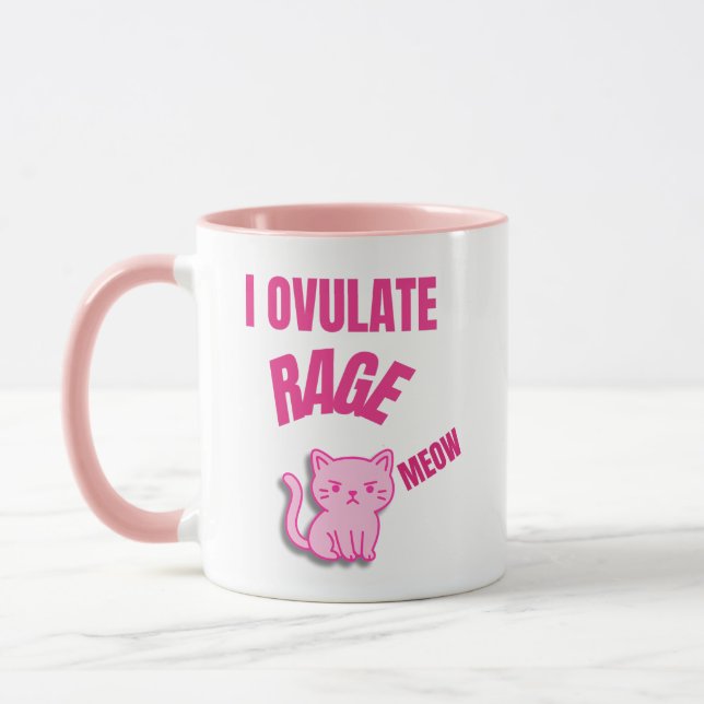 Caneca Ovulto Rage Meow (Esquerda)