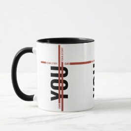 Caneca Own Your Story Shirt – Bold Motivational Quote