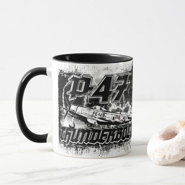 Caneca P-47 Thunderbolt (Com Donut)
