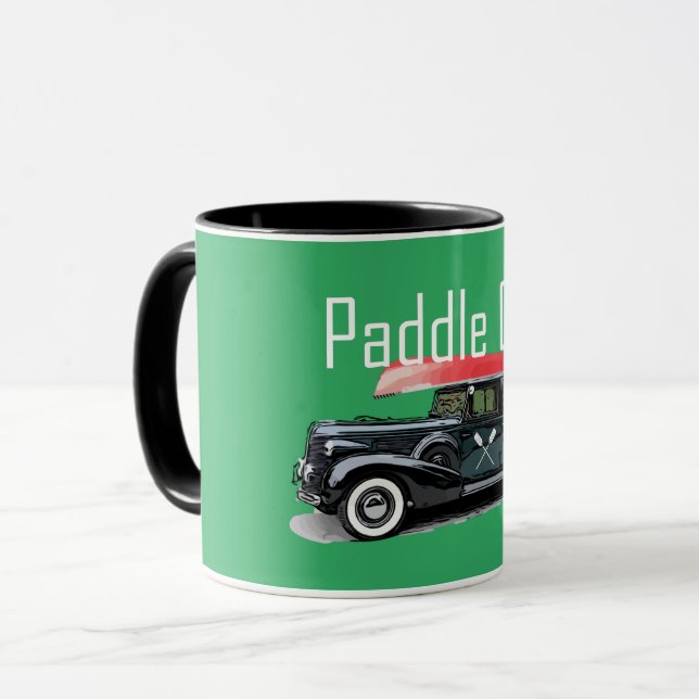 Caneca Paddle No Classic Car Design - Combo Mug (Frente Esquerda)