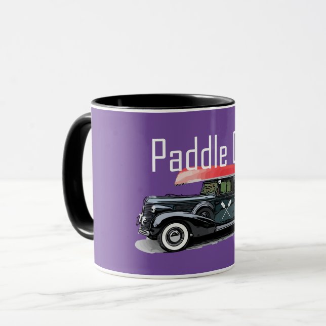Caneca Paddle No Classic Car Design - Combo Mug (Frente Esquerda)