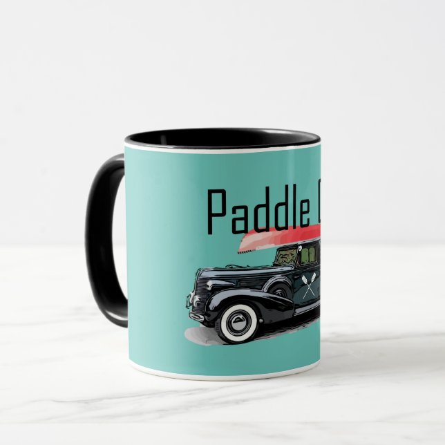 Caneca Paddle No Classic Car Design - Combo Mug (Frente Esquerda)