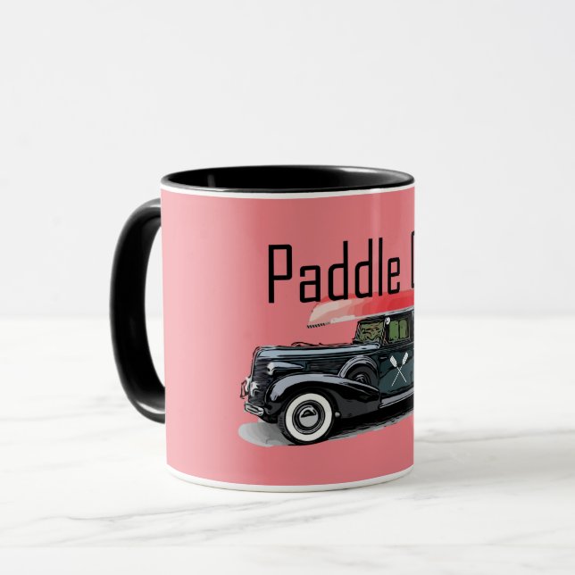 Caneca Paddle No Classic Car Design - Combo Mug (Frente Esquerda)