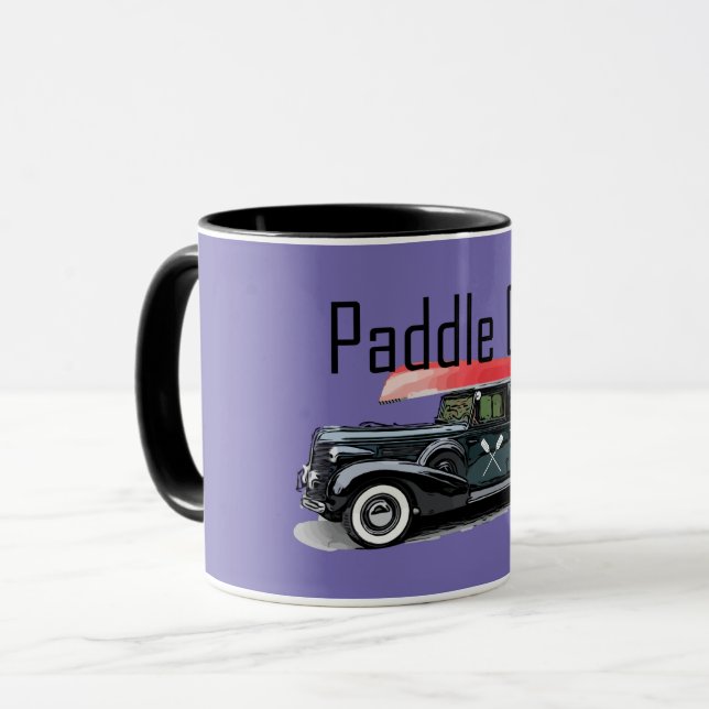 Caneca Paddle No Classic Car Design - Combo Mug (Frente Esquerda)