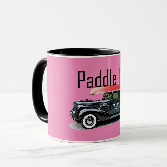 Caneca Paddle No Classic Car Design - Combo Mug (Frente Esquerda)