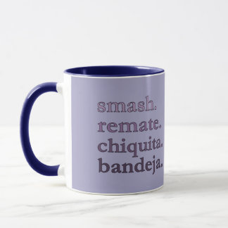 CANECA PADEL COFFEE MUG – WORD VIBES - GREY BLUE TONES