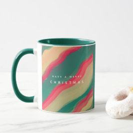 Caneca Padrão Abstrato Pintado à Mão