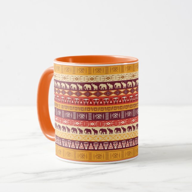 Caneca Padrão Africano (Frente Esquerda)