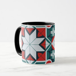 Caneca Padrão caleidoscópico