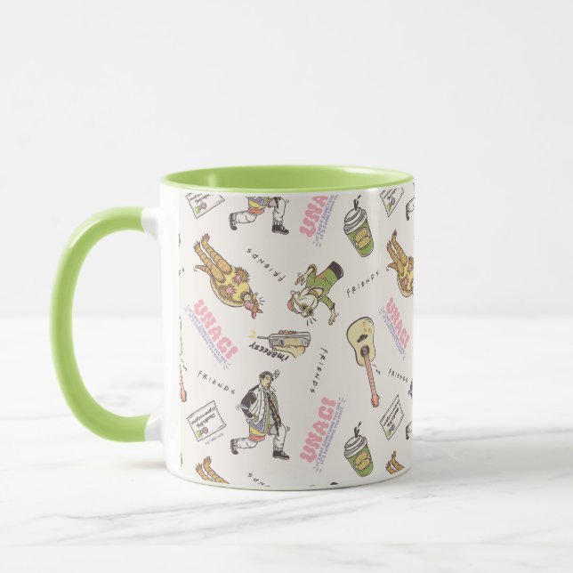 Caneca Padrão Cartoon FRIENDS™ Bege (Esquerda)