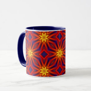 Caneca Padrão Colorido Abstrato