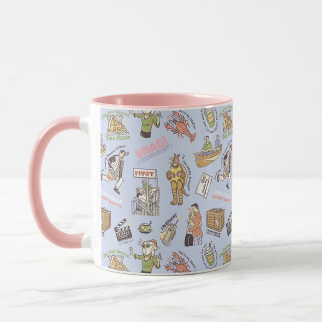 Caneca Padrão Colorido Cartoon FRIENDS™ (Esquerda)