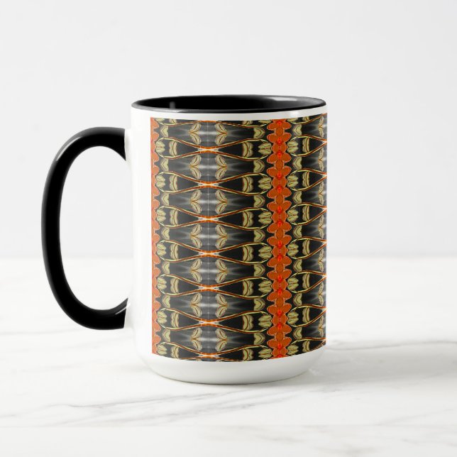 Caneca Padrão com Mug de Café Laranja (Esquerda)