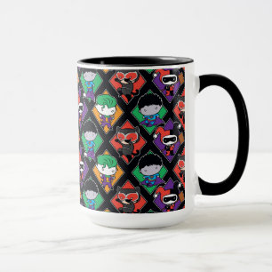 Caneca Padrão da Liga da Justiça de Chibi Villain
