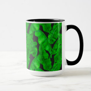 Caneca Padrão das folhas de bananeira