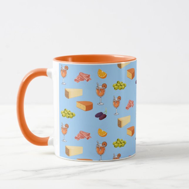 Caneca Padrão de Aperol e Queijo (Esquerda)