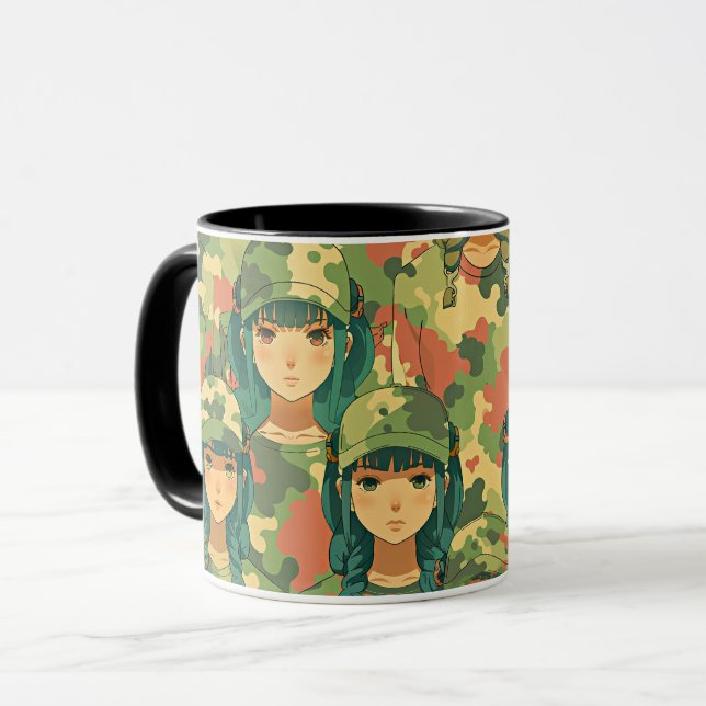 Caneca Padrão de aquarela de veleiro com velas escarlates (Frente Esquerda)