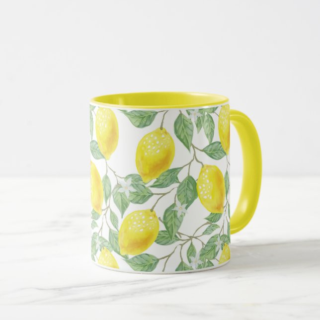Caneca Padrão de árvore de limão (Frente Esquerda)