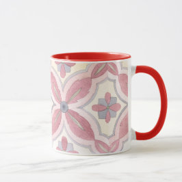 Caneca Padrão de azulejo clássico presente retrorreflecto