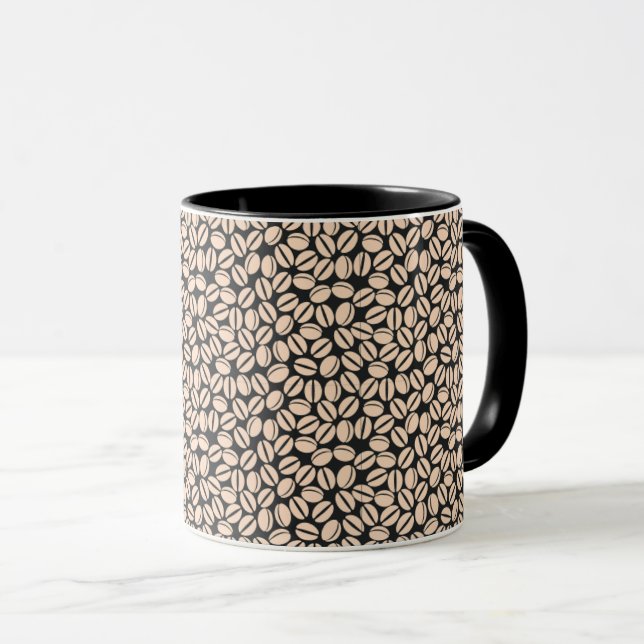 Caneca Padrão de Beans de café (Frente Esquerda)