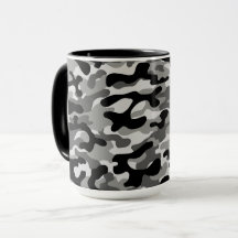 Padrão de Camuflagem Urbana Preto Cinza