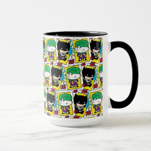 Caneca Padrão de Cartão de Reprodução de Chibi Joker e Ba