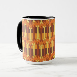 Caneca Padrão de chave vertical