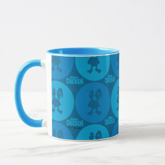 Caneca Padrão de Círculo de Galinha Robô