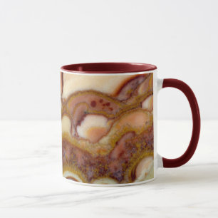 Caneca Padrão de Círculo de Pedra de Ônix