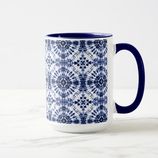 Caneca Padrão de coloração azul escura (Direita)