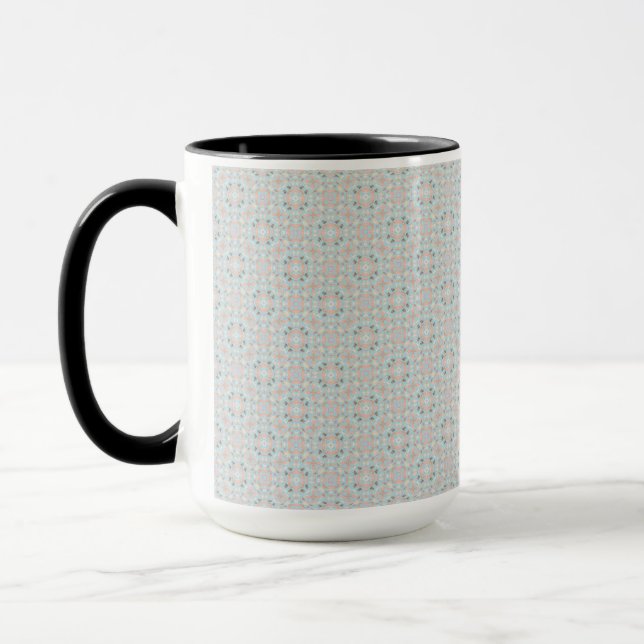 Caneca Padrão de Concha de Mar Sem Costura (Esquerda)