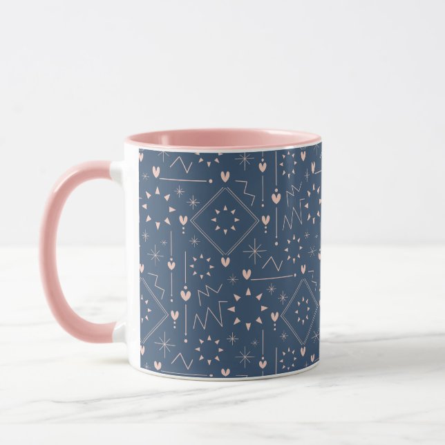 Caneca Padrão de Coração Mágico (Esquerda)
