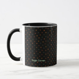 Caneca Padrão de Coração Opaco