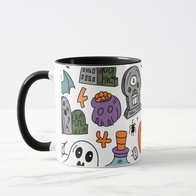 Caneca Padrão de Dia das Bruxas (Esquerda)