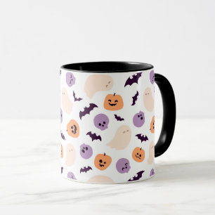 Caneca Padrão de Dia das Bruxas para Crianças Divertidas