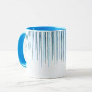 Caneca Padrão de distribuição de Na moda azul claro